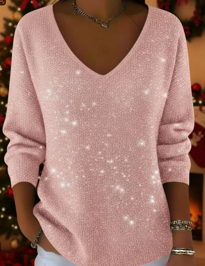 Maglia donna scollo v