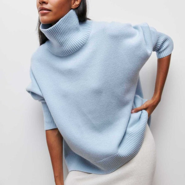 Lusorx- Maglione dolcevita lavorato a maglia