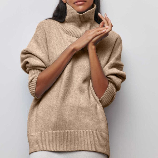 Lusorx- Maglione dolcevita lavorato a maglia