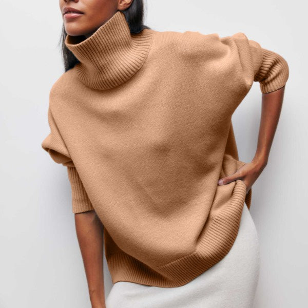 Lusorx- Maglione dolcevita lavorato a maglia