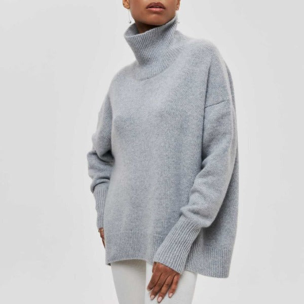 Lusorx- Maglione dolcevita lavorato a maglia