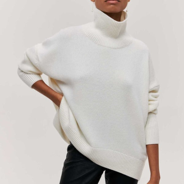 Lusorx- Maglione dolcevita lavorato a maglia