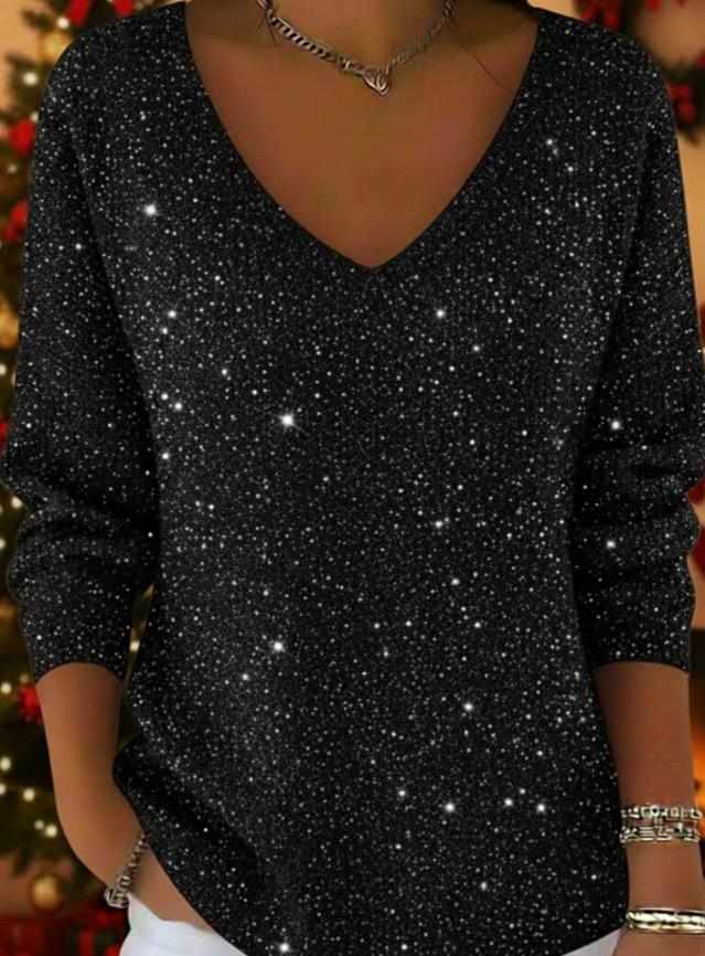 Maglia donna scollo v